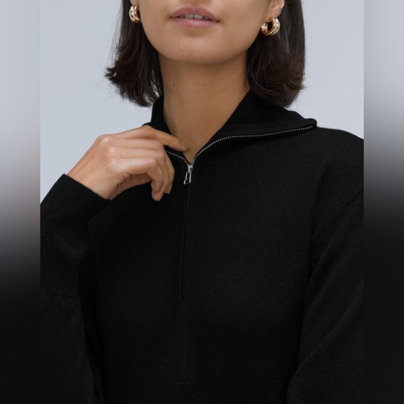 NWT Everlane The Luxe Merino Half-Zip Sweater - Picture 3 of 15